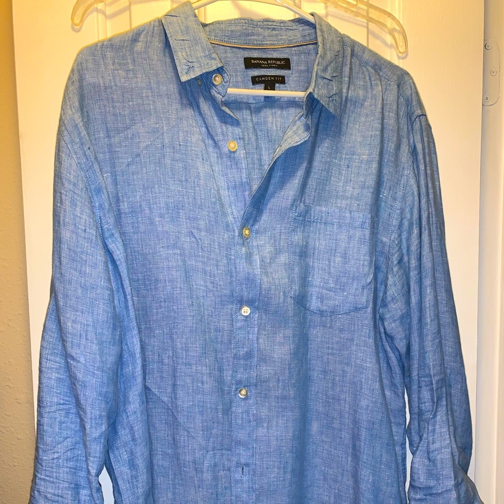 Banana republic denim, long sleeve button up
